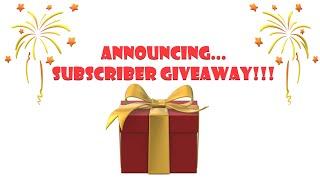 Subscriber Goal Giveaway!!! Let’s get to 4,000!