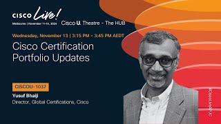 Cisco Certification Portfolio Updates