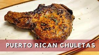 Juicy Chuletas Fritas | Puerto Rican Pork Chops