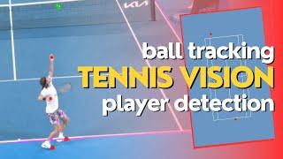 Tennis Vision: Ball Tracking / Player Detection using OpenCV