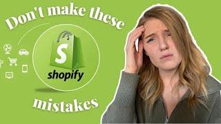 How to AVOID Beginner Mistakes Setting Up a Shopify in 2023 *beware* + Tutorial