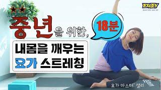 [이지조이실버 홈트] Self 통증완화6 | 중년들의 몸과 마음을 단, 18분만에 녹여줄  "기초 요가스트레칭"