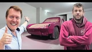 Huge Classic Car Build Milestone! Painting Shmee150's Porsche 914