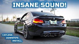 Best Exhaust Setup For Your BMW M2! (VRSF Catless Downpipe Install/Review)