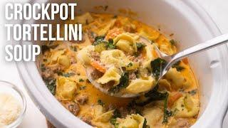 Crockpot Tortellini Soup l The Recipe Rebel