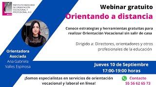 Webinar "Orientando a distancia"