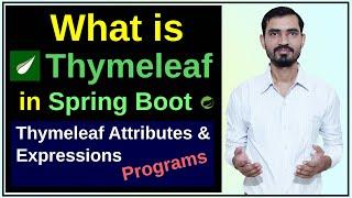 #15 What is Thymeleaf || Spring Boot Thymeleaf Tutorial with Programs || Full Course [Hindi]