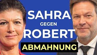 ABMAHNUNG - Robert Habeck verliert im Rechtsstreit gegen Sahra Wagenknecht