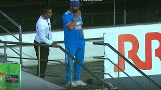 sad Rohit Sharma Standing Alone Watching Indian team Falling Wicket today Vs Sri Lanka