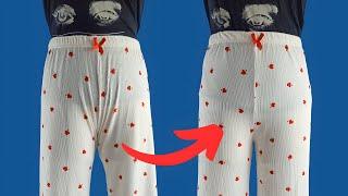 Sewing Trick How to fix wrinkles on the crotch of pants | repair clothes