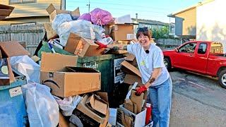 Great Dumpster Dive – Tons of Clothing, Halloween Decor, Art Supplies, and MORE!