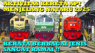 RAMAINYA STASIUN Tersibuk Jakarta Saat Lokomotif CC 201 RnB Sumatera Dinas Untuk Pertama Kalinya !!