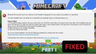 Minecraft Has Not Started Because Of An Unknown Error A popular  Solution To the Problem Tlauncher