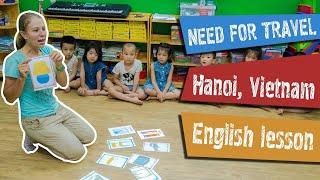 Teaching in Vietnam: 30-minute English Сlass in the Kindergarten | Simple ESL Activities for Kids