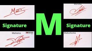 M signature style part 2 | Signature ideas for letter m