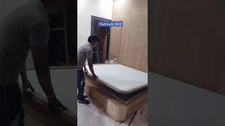 Hydraulic double bed design #furniture #bedroomdesign #ytshorts #viralvideo