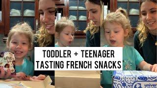 Our Teenager Teaches Our Toddler French + We Almost Lose a Tooth Eating French Candy!