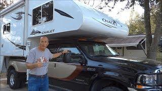 How to Load a Truck Camper onto a Pickup using a Laser!