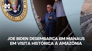 Joe Biden desembarca em Manaus em visita histórica à Amazônia