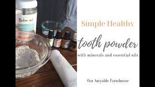Simple Tooth Powder with Minerals and Essential Oils