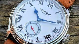 Pocket Watch Looks, Wristwatch Size. The New Merkur Watch - Reviewed!