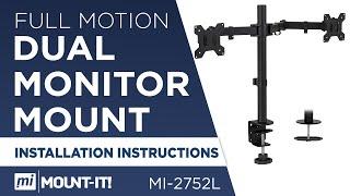 Dual Monitor Mount | Assembly (MI-2752L)