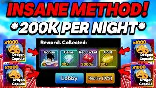 *INSANE AFK METHOD* Earn 200K Red Tickets Overnight in Anime Reborn!