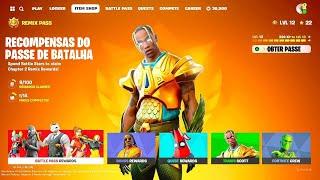 VAZOU AS NOVAS SKINS SECRETAS da NOVA TEMPORADA REMIX do FORTNITE!