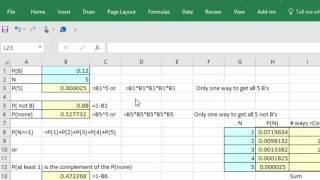 Chapter 3: How to solve a Conditional Probability Problem for independent events with Excel