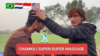 ASMR YOUNG BARBER CHAMKILI SUPER DUPER MASSAGE  || RELAXING