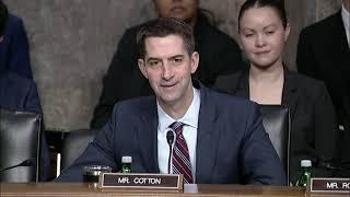 March 23, 2023: Senator Cotton Q&A during Senate Armed Services Committee