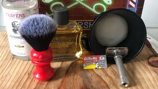 Testing a Gillette super thin in the Rex Ambassador. Arko, PAA cube,Jag 24 brush