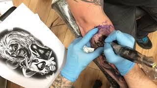 EDDIE THE HEAD - TATTOO TIMELAPSE by GUY