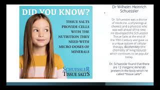 Schuessler Salts for Healy