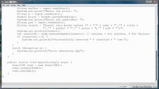 Java Database Programming Tutorial | Inserting Data Into Table