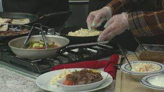 The Iowa Machine Shed is plating Ruebens and pot roast with David & Nina