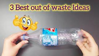 3 Amazing Best out of waste Plastic Bottle Ideas | Waste material craft Ideas | diy craft