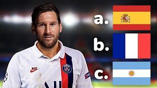 GUESS THE COUNTRY OF EACH PLAYER - FOOTBALL CHALLENGE | HARD LEVEL | QUIZ FOOTBALL 2021