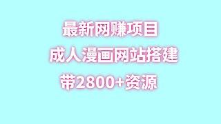 成人漫画网站搭建教程成人小说网站搭建教程月入10w++网赚项目