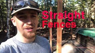 How to make a straight fence (Easy)