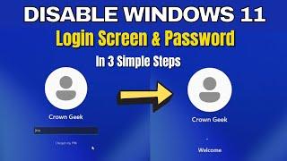 How to Disable Windows 11 Login Password and Lock Screen | Remove Password From Windows 11