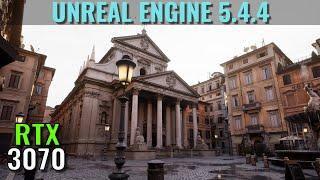 Unreal Engine 5.4.4 Rome Italian Town Tech Demo - RTX 3070 - 1440p