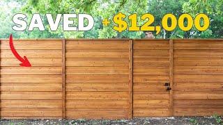 Paying to have a new fence built is expensive! Do this instead.