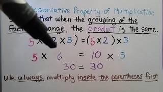 3rd Grade Math 4.6, Associative Property of Multiplication