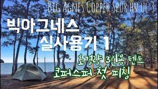 #1928빅아그네스#1 첫피칭/벙커돔대안이될까?/big agnes copper spur hv ul 3/Camping キャンプ ASMR