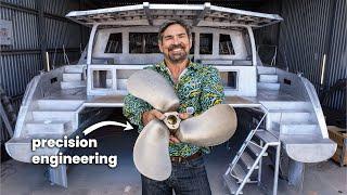 One Step Closer to Sailing – Propulsion System Installed! ️ (Aluminum Catamaran Build Pt. 31)