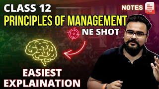 PRINCIPLES OF MANAGEMENT class 12 Business Studies ONE SHOT | chapter 2 bst