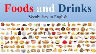 Foods and Drinks in English |with their Pronunciation and Photos | English vocabulary