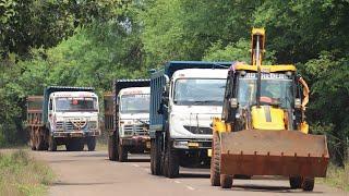 JCB 3dx Loading Mud in New TATA Signa 3530 Tipper | Tata 2518 Truck | Tata Tipper