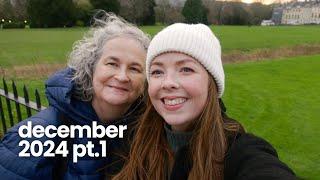 December in the UK | mom in london, christmas party, & exploring bath